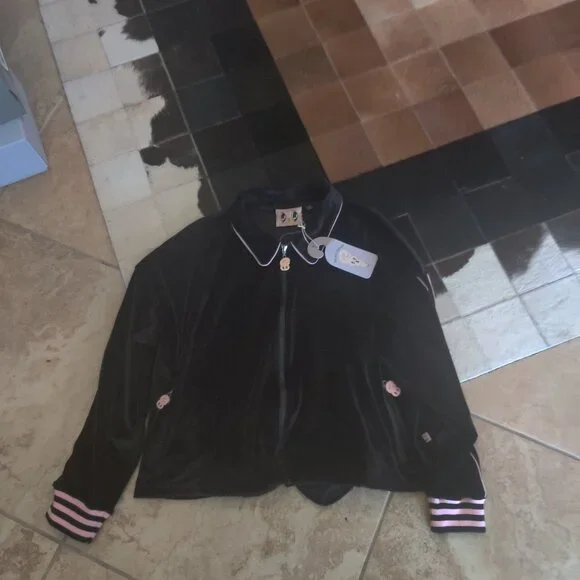 Lazy Oaf esther Bunny velour jacket size L New oversized Jackets & Coats